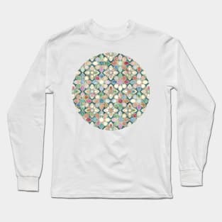 Muted Moroccan Mosaic Tiles Long Sleeve T-Shirt